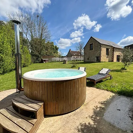 度假居 Superbe Grange Et Son Bain Nordique, Endroit Paisible Du Perche *